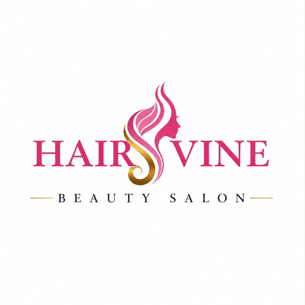 The Hairvine Beauty Salon Logo