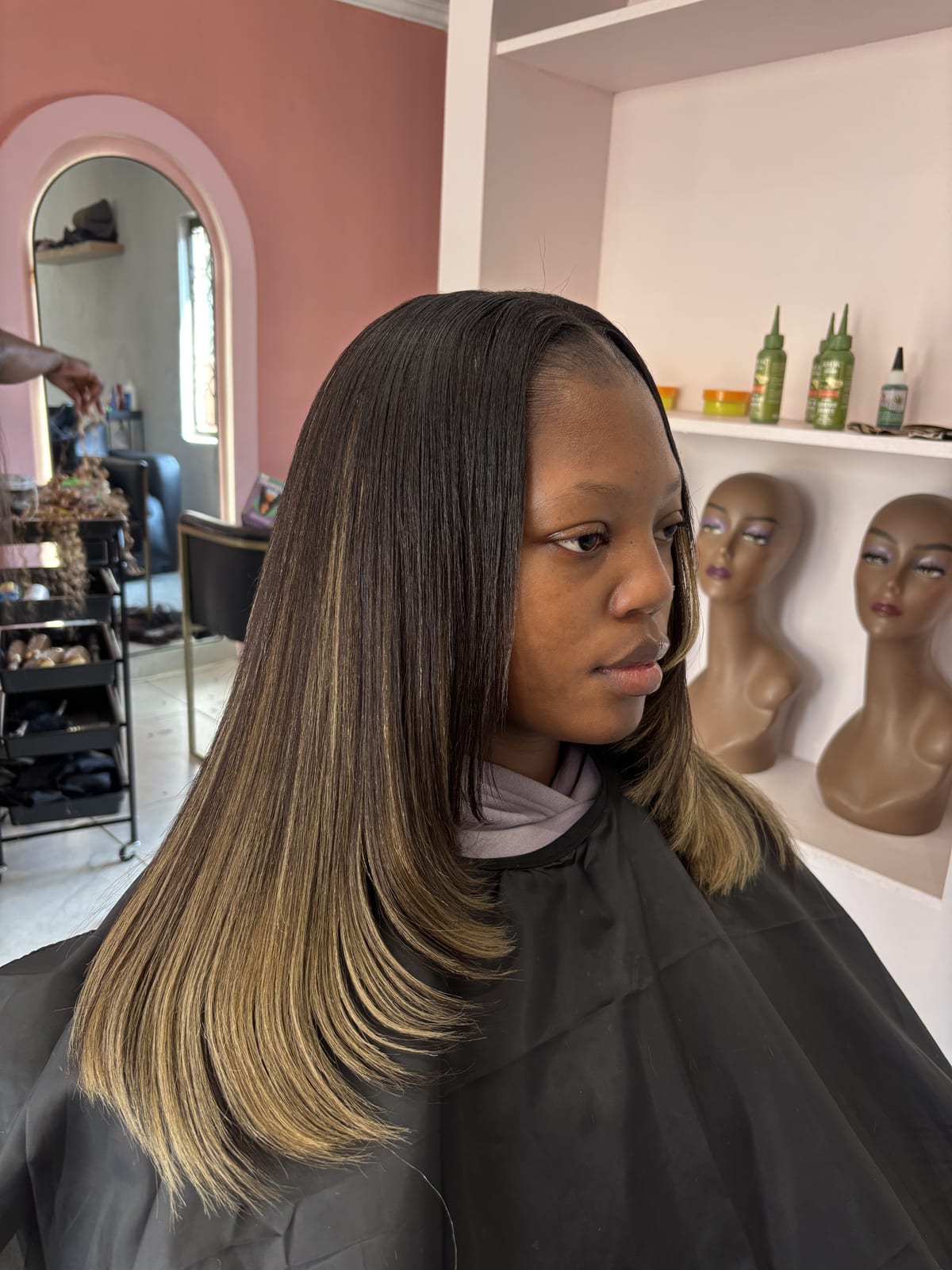 Leave-out sew-in installation